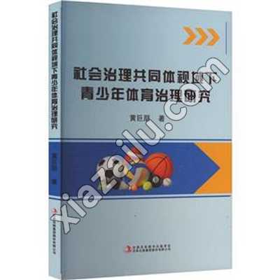 社会治理共同体视域下青少年体育治理研究,PDF电子书下载